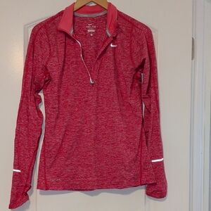 Nike Women's Pink Long Sleeve Dri-FIT Top